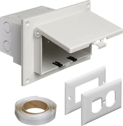 arlington electrical box|Arlington recessed outdoor outlet box.